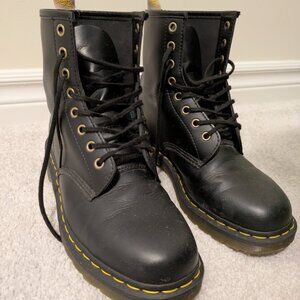 Dr. Martens Vegan 1460 Felix Lace Up Boots - Black - Size 11W or 10M